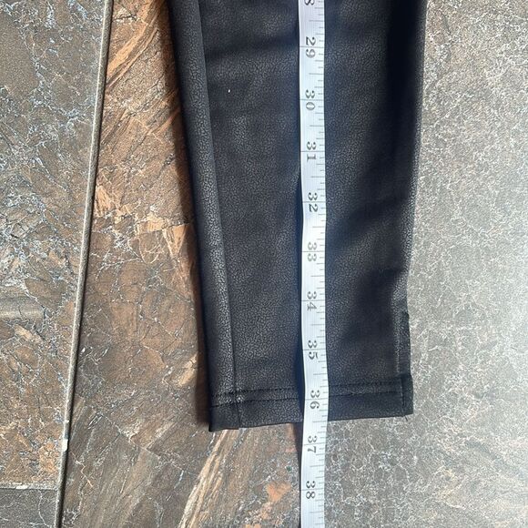 Knox Rose Womens Black Textured Spandex Pull On Stretch Leggings Pants Size S - Picture 8 of 9